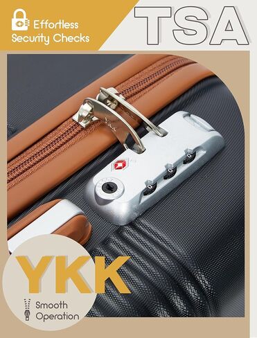 Carry On Luggage 22x14x9 Airline Approved, 20-inch Hard Shell Suitcases with Wheels, ABS Lightweight Carry on Suitcase with TSA Lock in Kuwait