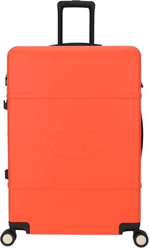 Champion 3-Piece Luggage Set - 21" 25" 29" Hardshell Suitcases with 8 Spinner Wheels - Expandable Carry-On & Checked Luggage - Durable ABS Material - Travel Bags for Men & Women - Mandarin Red in Saudi Arabia