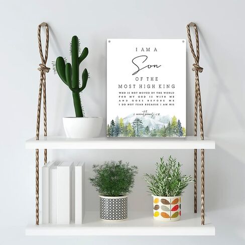 Fear Not for I Have Redeemed You Bible Verse Wood Sign Rustic Isaiah 43:1-2 Watercolour Christian Wooden Hanging Plaque for Home Office Wall Art Decoration 8 x 10 Inches Present in Saudi Arabia