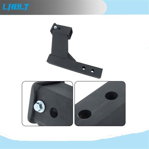 Lablt Black Trailer Hitch Extender لمستقبل 2 بوصة مع ارتفاع أو انخفاض 8 بوصات ، ساق الصلبة 2 بوصة ، 9 11 طول تمديد ، سعة 10000 رطل ، مع دبوس 5/8 عقبة in Saudi Arabia