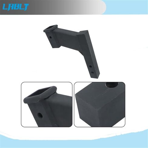 Lablt Black Trailer Hitch Extender لمستقبل 2 بوصة مع ارتفاع أو انخفاض 8 بوصات ، ساق الصلبة 2 بوصة ، 9 11 طول تمديد ، سعة 10000 رطل ، مع دبوس 5/8 عقبة in Saudi Arabia