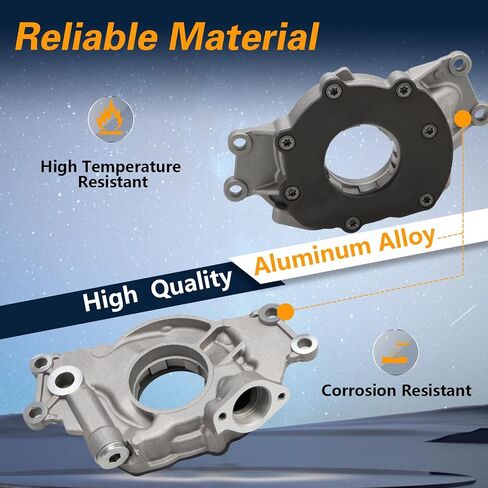 High Volume Oil Pump kit with Gaskets & Balancer Bolt Compatible with Chevy Silverado Suburban Tahoe Trailblazer GMC Sierra Yukon XL Cadillac Escalade Rainier，Replace#: M295HV TCS45993 12557840 in Saudi Arabia