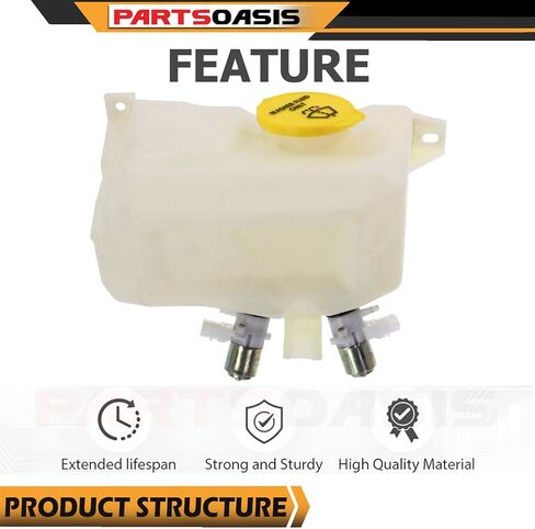 New Aftermarket CH1288185 Washer Reservoir With Dual Pump and Cap Without Sensor Hole Replacement For Jeep Grand Cherokee 1993 1994 1995 Replaces OE 55154978-PFM in Saudi Arabia