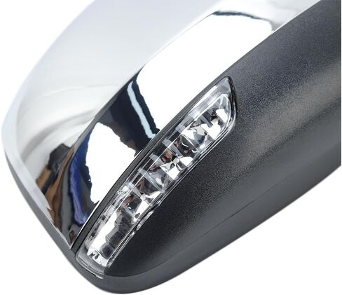 Passenger Side Mirror Compatible with 2011-2021 Jeep Grand Cherokee,2022 Jeep Grand Cherokee WK Mirrors with Heated,Power Folding,Blind Spot Detection,Turn Signal Light 13Pins,Chrome in Saudi Arabia