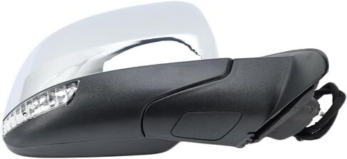 Passenger Side Mirror Compatible with 2011-2021 Jeep Grand Cherokee,2022 Jeep Grand Cherokee WK Mirrors with Heated,Power Folding,Blind Spot Detection,Turn Signal Light 13Pins,Chrome in Saudi Arabia