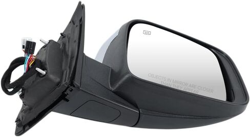 Passenger Side Mirror Compatible with 2011-2021 Jeep Grand Cherokee,2022 Jeep Grand Cherokee WK Mirrors with Heated,Power Folding,Blind Spot Detection,Turn Signal Light 13Pins,Chrome in Saudi Arabia