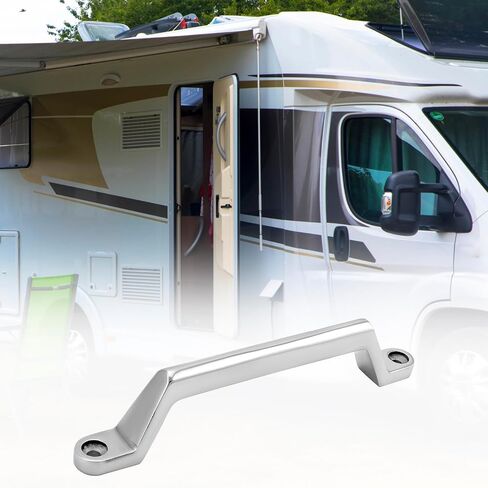 Qwork 2 Pack RV Grab Doorles - Heavice 304 Stafless Steel Boatles Bandles Mass for Marine و RV و Camper و Trailer و Truck in Saudi Arabia