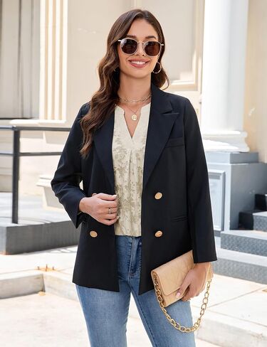 Blooming Jelly Womens Dressy Casual Blouses Lace Long Sleeve Tops Business Work Shirts V Neck Fall Fashion Clothes in Saudi Arabia
