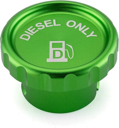 WeiSen Diesel Fuel Cap Aluminum Compatible with Dodge Ram 1500 2500 3500 Green Magnetic 2019-2024 in Saudi Arabia