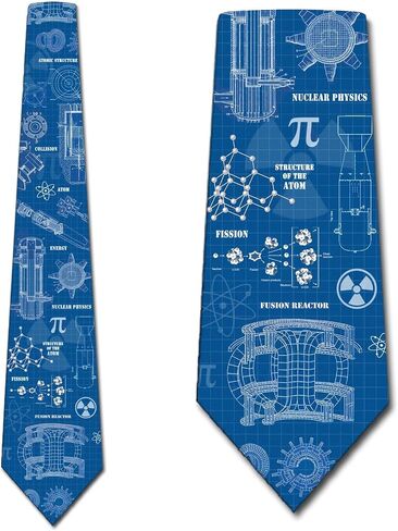 Three Rooker Physics Ties Mens Science Necktie Nuclear Physics Tie for Men Education Neckties in Saudi Arabia