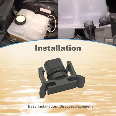 Radiator Cap Radiator Coolant Overflow Drain Cap Compatible with Ford Focus 2012-2018 Transit Connect 2014-2016 Fiesta 2014-2019 Replace# AV6Z-8K103-A in Saudi Arabia