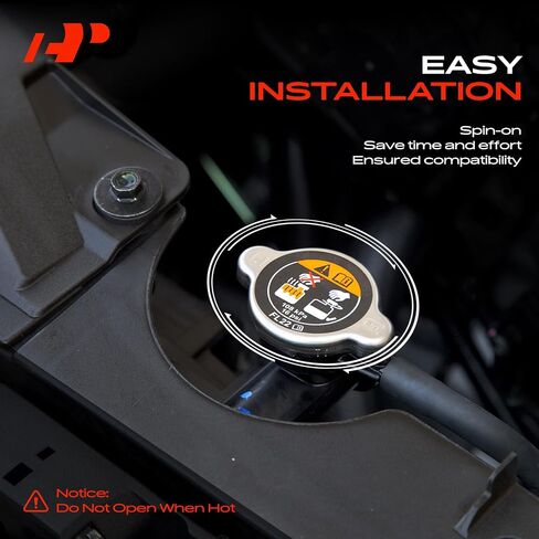 A-Premium Radiator Cap Cover - Compatible with Toyota, Mazda, Nissan, Lexus, Hyundai, Honda, Kia, Suzuki, Ford, Dodge, Chevrolet, GMC Models - Camry, Corolla Land Cruiser, 4Runner, 323, Pathfinder in Saudi Arabia