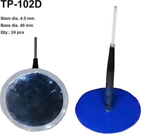TP-103D Combination Repair Unit, Tire Repair Patch Plug 1/4" x 1 3/4" Dipped stem 24 pcs in Saudi Arabia