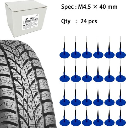 TP-103D Combination Repair Unit, Tire Repair Patch Plug 1/4" x 1 3/4" Dipped stem 24 pcs in Saudi Arabia