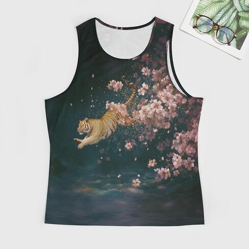 رجال زائد الحجم النمر النمر الجرافيك تجريب قمم Quick Gry Gym Litness Bodness Bodness Muscle Thirts t in Kuwait