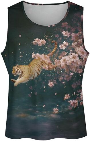 رجال زائد الحجم النمر النمر الجرافيك تجريب قمم Quick Gry Gym Litness Bodness Bodness Muscle Thirts t in Kuwait