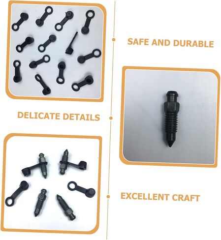 Amosfun 1set Bleed Screws for Motorcycle Brake Pumps Stainless Steel Bleeder Screws with Caps Easy to Install and Motorcycle Accessories in Saudi Arabia