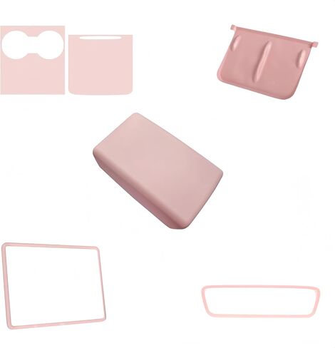frani Center Console Cover 5Pcs Set for Tesla Model 3 2021-2023 Model Y 2021-2025(Not for My Juniper),Tesla Interior Center Console Cover Decor Accessories Pink in Kuwait