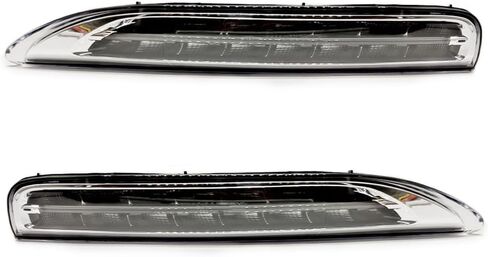 2pcs LED LED نهار تشغيل الضوء الأمامي مصباح الضباب DRL DRL مصباح الإشارة ل PORSCHE CAYENNE 2011 2012 2013 in Saudi Arabia