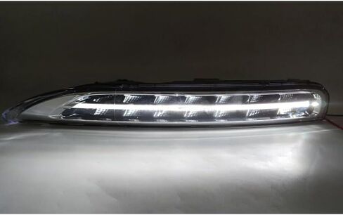 2pcs LED LED نهار تشغيل الضوء الأمامي مصباح الضباب DRL DRL مصباح الإشارة ل PORSCHE CAYENNE 2011 2012 2013 in Saudi Arabia