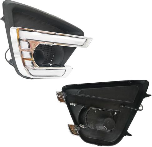 BAKUGO 2Pcs Car LED Daytime Running Light Fog Lamp Cover DRL Yellow Turn Signal Light for Mazda CX-5 CX5 2013 2014 2015-White Yellow in Saudi Arabia