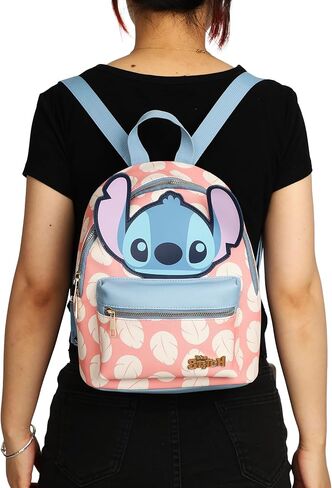 Nightmare Before Christmas Applique Character Art 12.5" Black Mini Backpack in Saudi Arabia