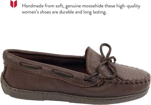 Minnetonka Moosehide Classic Women's Slip On 8 C/D US Black in Saudi Arabia