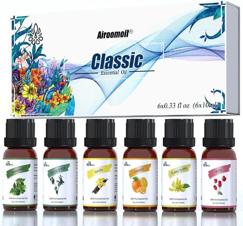 100% Pure Essential Oils Fall Spice Scented Oil 6x10ml for Candle Soap Slime Making Diffuser Home Aromatherapy Scents Gift Set Fennel Cinnamon Ginger Black Pepper Nutmeg Litsea Cubeba in Saudi Arabia