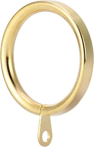 42Pcs 1.5-Inch Inner Diameter Metal Curtain Rings with Flat Eyelet Half Circle Thick Wire Fits Up to 1 1/4-Inch Rod (Gold-42pcs) in Kuwait
