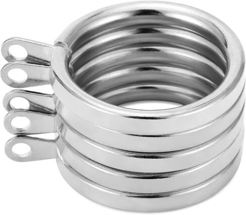 42Pcs 1.5-Inch Inner Diameter Metal Curtain Rings with Flat Eyelet Half Circle Thick Wire Fits Up to 1 1/4-Inch Rod (Gold-42pcs) in Kuwait