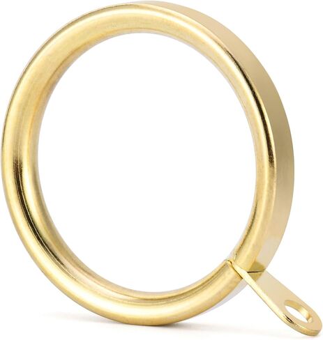 42Pcs 1.5-Inch Inner Diameter Metal Curtain Rings with Flat Eyelet Half Circle Thick Wire Fits Up to 1 1/4-Inch Rod (Gold-42pcs) in Kuwait