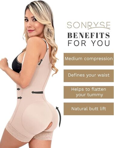 Sonryse 086 Fajas Columbianas Reductoras y Mouldeadoras المرحلة 1 بعد جراحة شد البطن BBL ملابس داخلية بيج 2XL in Kuwait