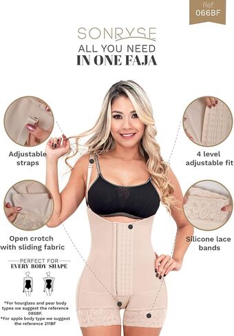 Sonryse 086 Fajas Columbianas Reductoras y Mouldeadoras المرحلة 1 بعد جراحة شد البطن BBL ملابس داخلية بيج 2XL in Kuwait