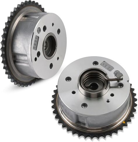 Intake & Exhaust Camshaft Adjuster VVT Timing Cam Gear Compatible with Genesis G70 Hyundai Santa Fe Sonata Tucson Veloster Kia Optima Sorento Sportage Replacement for 24350-2G750 24370-2G750 in Saudi Arabia