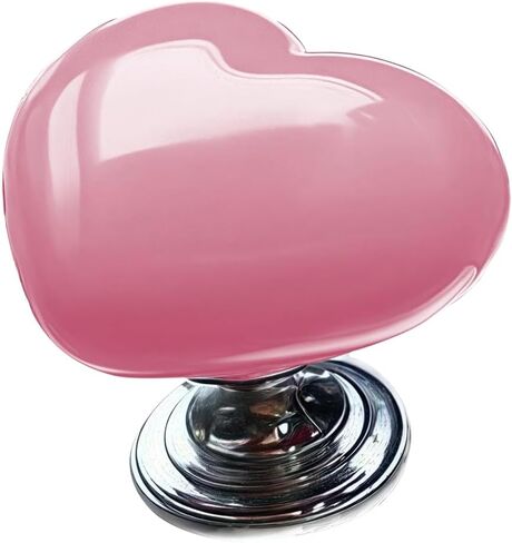 Enigne Start Button Switch Cover, Heart Decorative Push-to-Start Rocker Lever Button Switch, Ceramic + Metal Ignition Anti-Scratch Protector, for Most Cars Trucks (Pink #01) in Saudi Arabia
