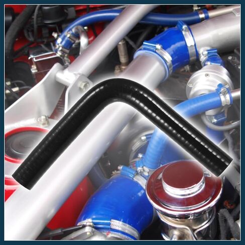 16mm 0.63 "معرف 90 درجة كوع مخفض السيليكون مخفض خرطوم أنبوب الانحناء توربو ماء intercooler الأجزاء السوداء in Saudi Arabia