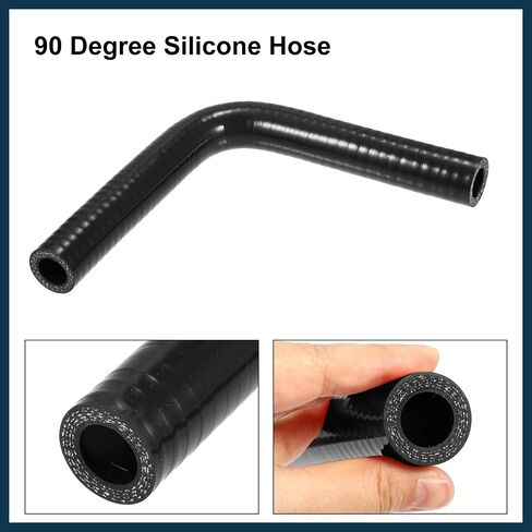 16mm 0.63 "معرف 90 درجة كوع مخفض السيليكون مخفض خرطوم أنبوب الانحناء توربو ماء intercooler الأجزاء السوداء in Saudi Arabia