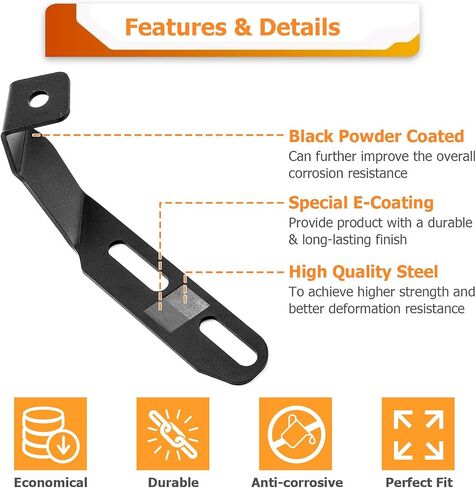 Weisen العلوي Hinge Hinge Ditch Light Mounting Brackets متوافقة مع Subaru Forester Outback Wilderness 2019-2025 in Saudi Arabia