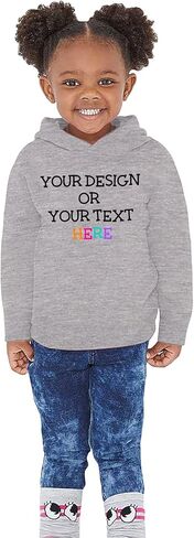 Awkward Styles Personalized Hoodie for Girls Boys Toddler DIY Design Photo Text Custom Sweatshirt 2-6 Years Old in Kuwait
