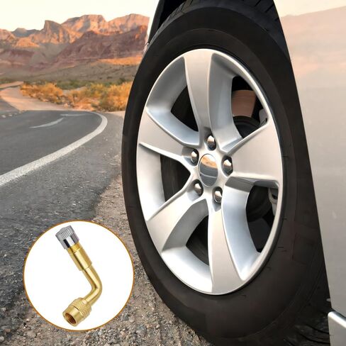 4 قطع صمام تمديد جذع ، امتداد صمام 90 درجة امتدادات الجذعية محول Valvestem لسيارات الركاب عجلات مزدوجة ، RV ، عربة ، الدراجات ، الدراجات النارية والمقطورات in Saudi Arabia