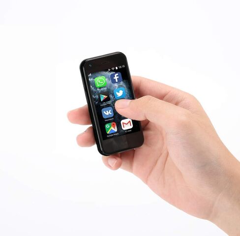 هاتف ذكي صغير غير مقفل، 2.5 بوصة أصغر هاتف خلوي في العالم 2+16 جيجابايت أندرويد 8.1 هاتف أطفال رباعي النواة صغير (وردي) in Kuwait