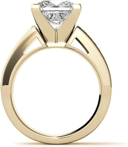 3CT Princess Cut Moissanite Chennal مجموعة خطوبة على نطاق واسع في البلاتين والذهبي والفضي هدية فالانتي لها in Saudi Arabia