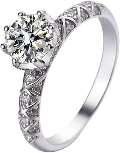 Crown Diamond Ring for Women | D-Color VVS1, Excellent Cut | Unique Engagement Symbol | Exquisite Craftsmans in Saudi Arabia