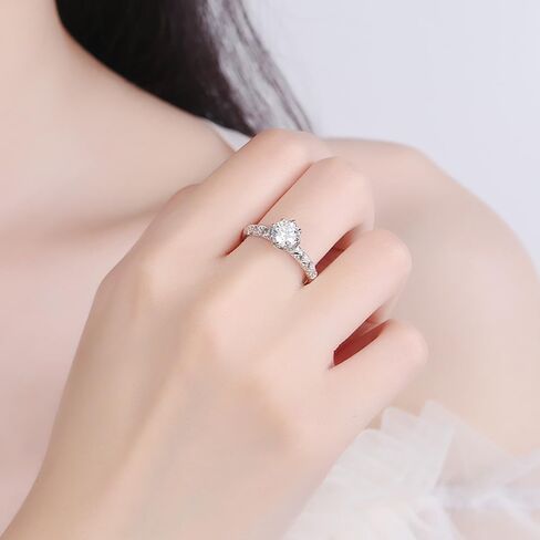 Crown Diamond Ring for Women | D-Color VVS1, Excellent Cut | Unique Engagement Symbol | Exquisite Craftsmans in Saudi Arabia