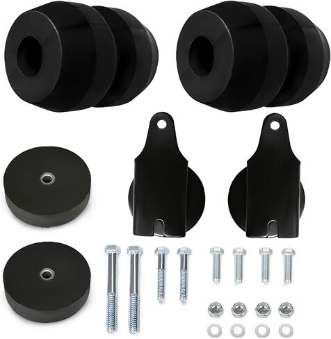 طقم تعليق جلبة من المطاط الخلفي متوافق مع 1999-2010 Chevy Silverado GMC Sierra 1500 HD و 2500 شاحنة بيك آب مع عجلات 4-WHEEL DRIVE OEM استبدال GMRCK25S حتى 6000 رطل in Saudi Arabia