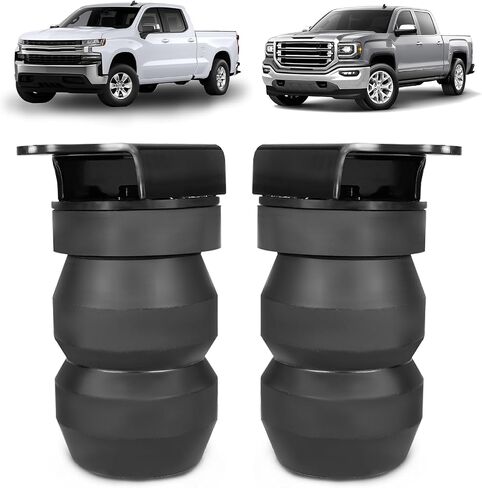 طقم تعليق جلبة من المطاط الخلفي متوافق مع 1999-2010 Chevy Silverado GMC Sierra 1500 HD و 2500 شاحنة بيك آب مع عجلات 4-WHEEL DRIVE OEM استبدال GMRCK25S حتى 6000 رطل in Saudi Arabia