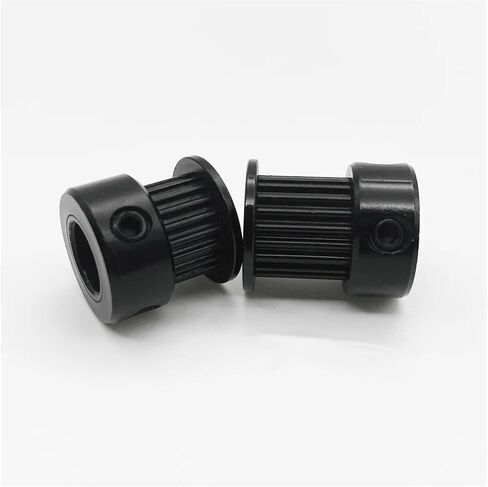 3D Printer Parts GT2 Black Timing Belt Pulley 2GT 20 Tooth Aluminum Hole 3/3.17/4/5/6/6.35/8mm Width 6/9/10mm 2GT Round Pulley(6mm) in Saudi Arabia