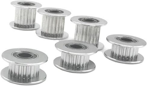 GT2 Timing Pulley Idler 22T 24T 25T 26T 28T 30T 32 Toothed Belt Bearing Aperture 3/4/5/6/7/8/9mm Synchronous Pulley Width 6/10mm(8mm with Teeth,25 Teeth_10MM) in Saudi Arabia