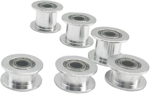 GT2 Timing Pulley Idler 22T 24T 25T 26T 28T 30T 32 Toothed Belt Bearing Aperture 3/4/5/6/7/8/9mm Synchronous Pulley Width 6/10mm(8mm with Teeth,25 Teeth_10MM) in Saudi Arabia