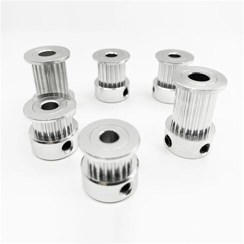 3D Printer Parts GT2 Timing Pulley 2GT 20 Teeth K-Shaped Aluminum Hole 3/3.17/4/5/6/6.35/8mm Bandwidth 6/9/10mm(6.35mm,1PCS_6MM) in Saudi Arabia